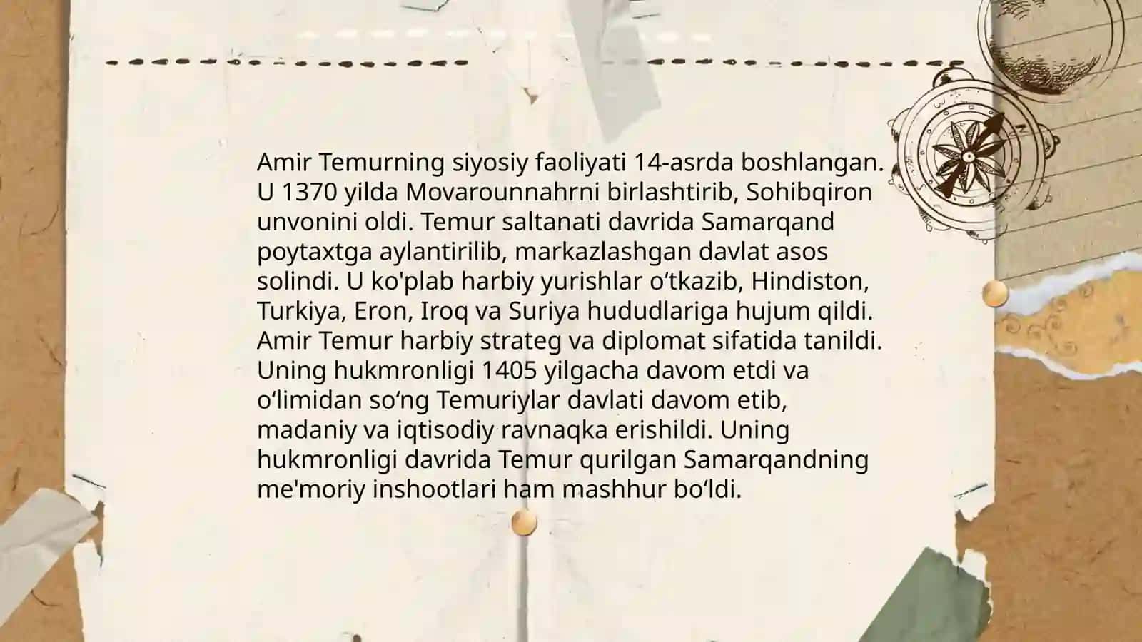 Temuriylar Davlati Siyosati 4