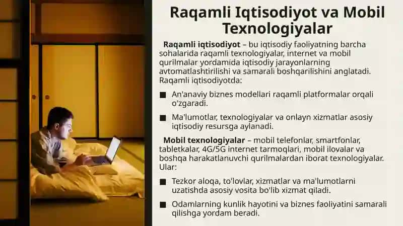 Raqamli iqtisodiyotda mobil texnologiyalar. 4