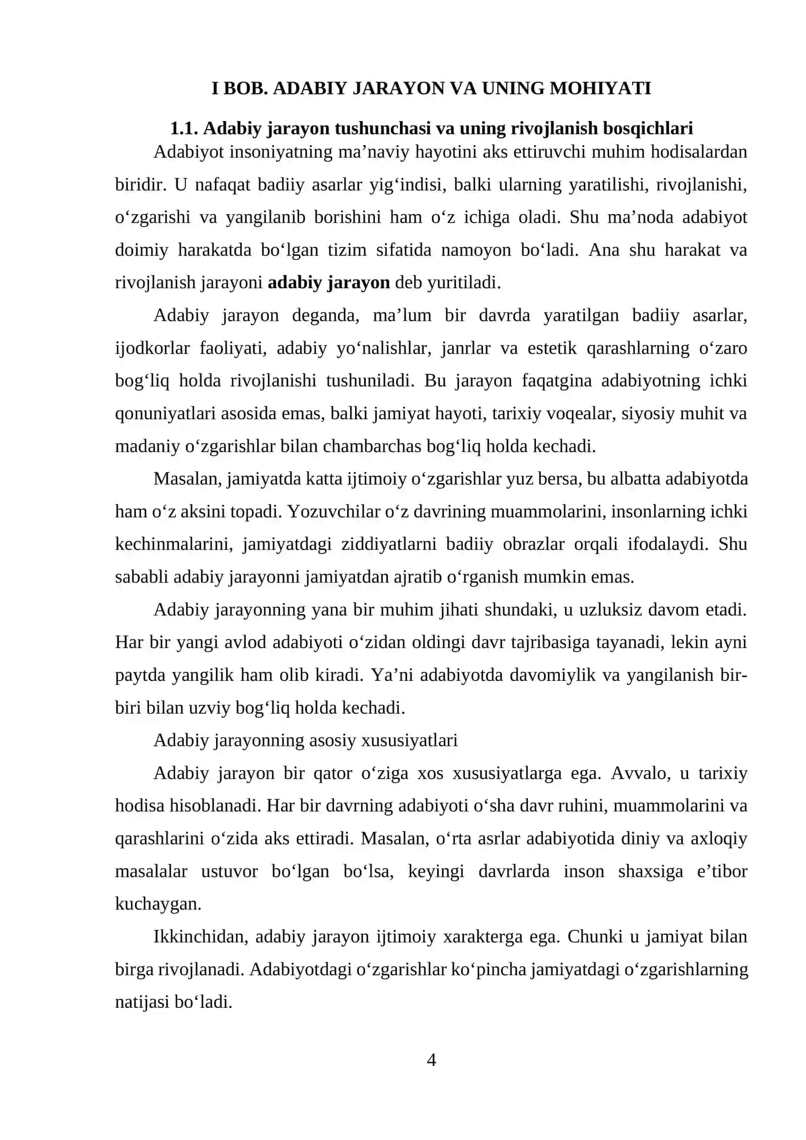 ADABIY JARAYON BILAN ADABIYOT NAZARIYASI MUNOSABATI. 4