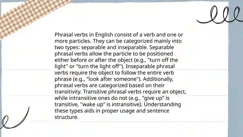 Phrasal verb 4