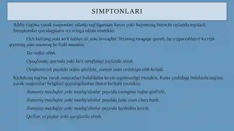 Tug’mayurak nuqsonlari 4