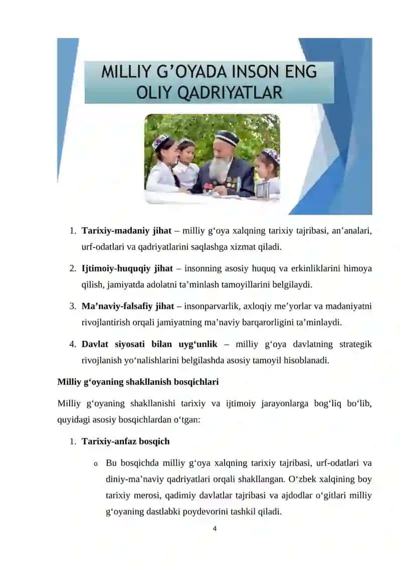 Milliy gʻoyada inson – eng oliy qadriyat 4