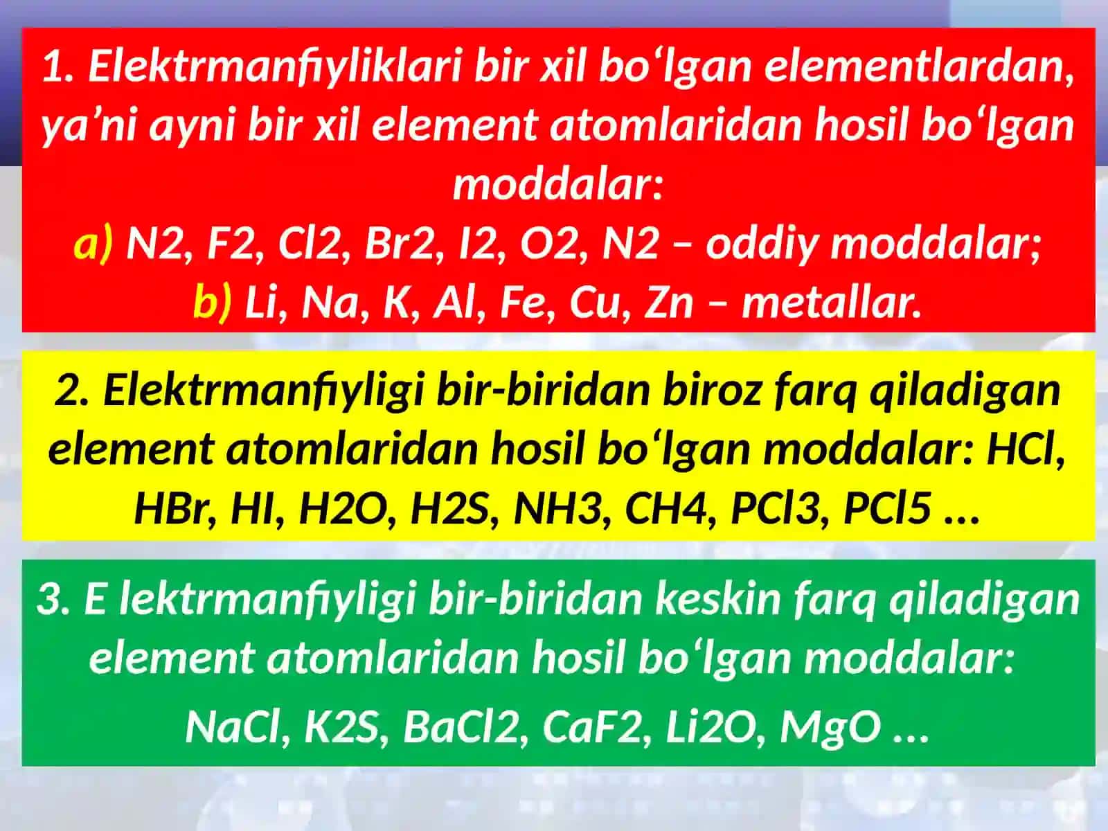 Kimyoviy bog‘lanishturlari 4