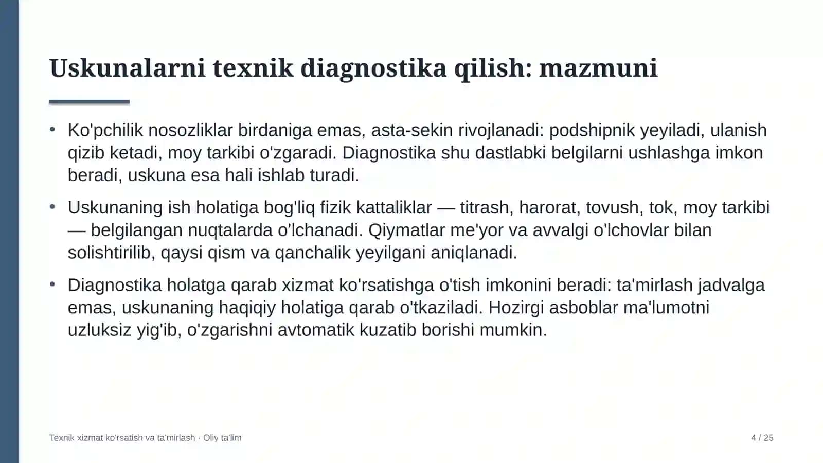Yer osti gaz omborlarida uskunalarni texnik diagnostika qilish 4