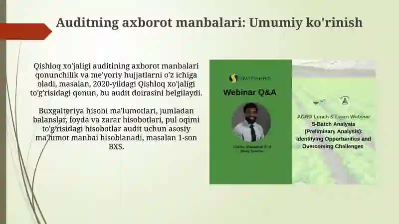 Qishloq xo'jaligida audit 4