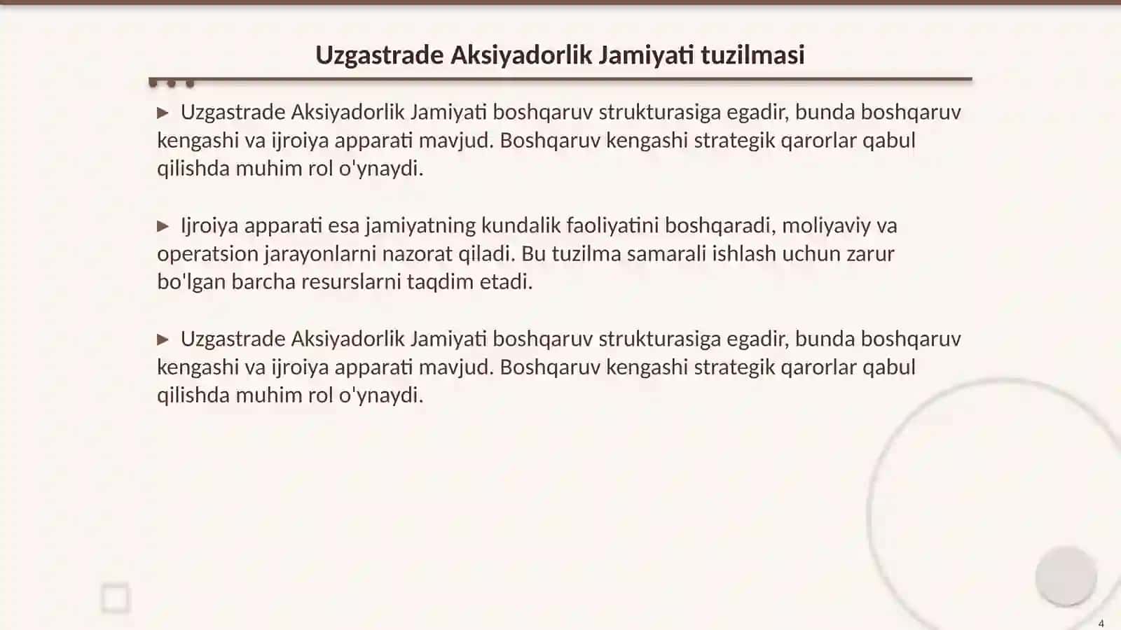 Uzgastrade Aksiyadorlik Jamiyati 4