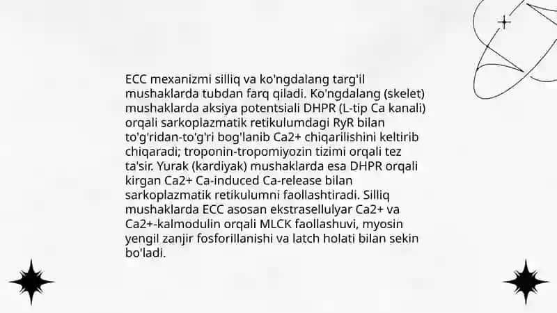 Ko'ngdalang va Silliq Mushaklar Farqlari 4