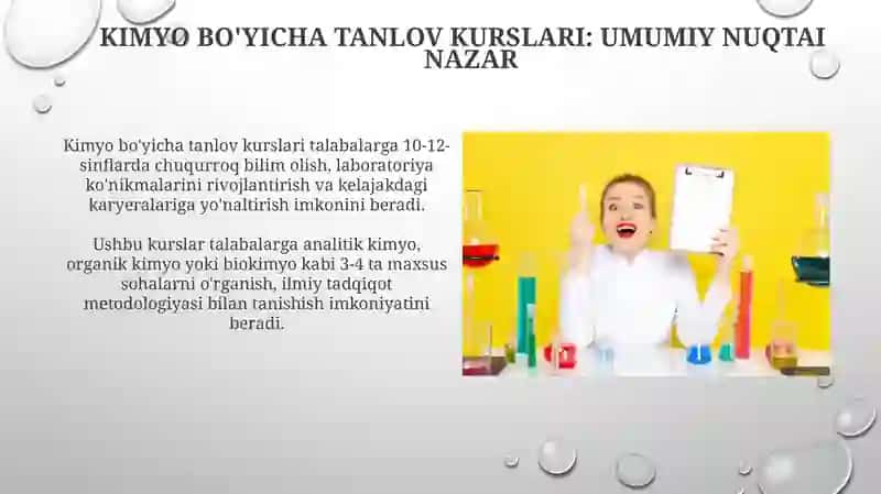 Kimyodan fakultativ mashg'ulotlar 4