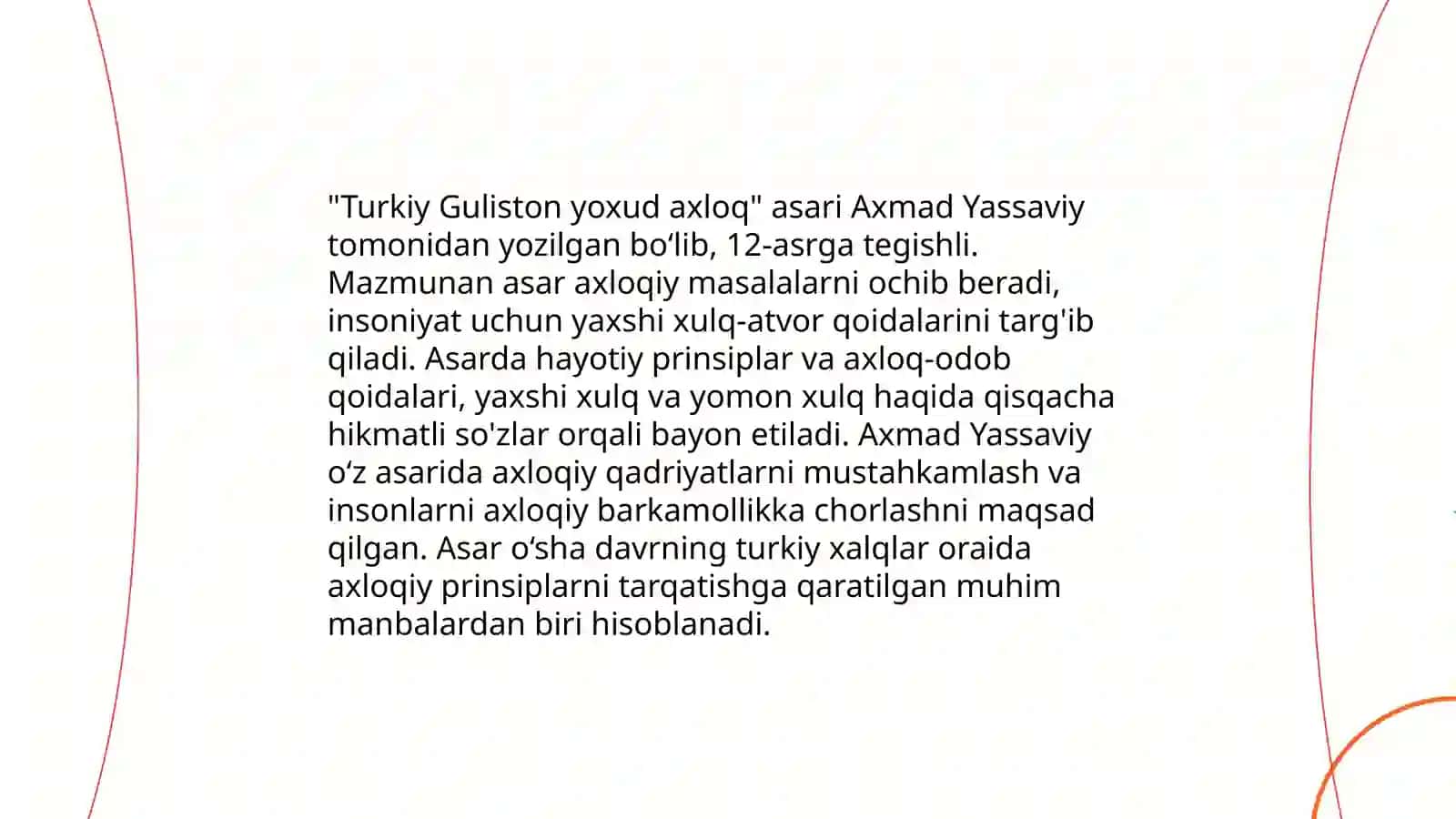 Turkiy Guliston yoxud axloq 4