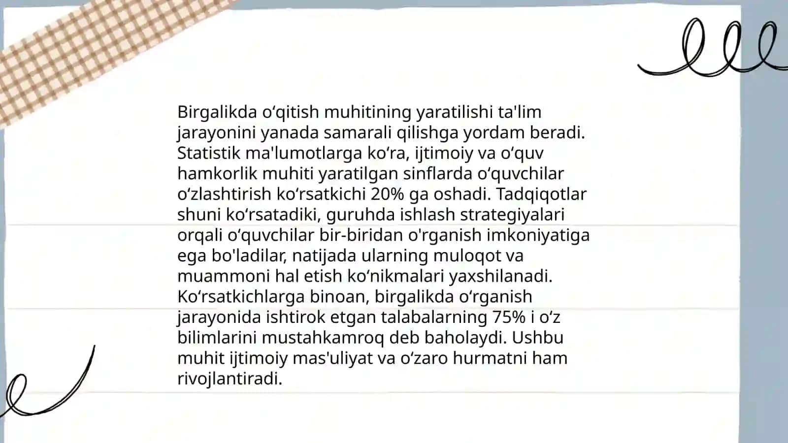 Inklyuziv va birgalikda oʻqitish 4
