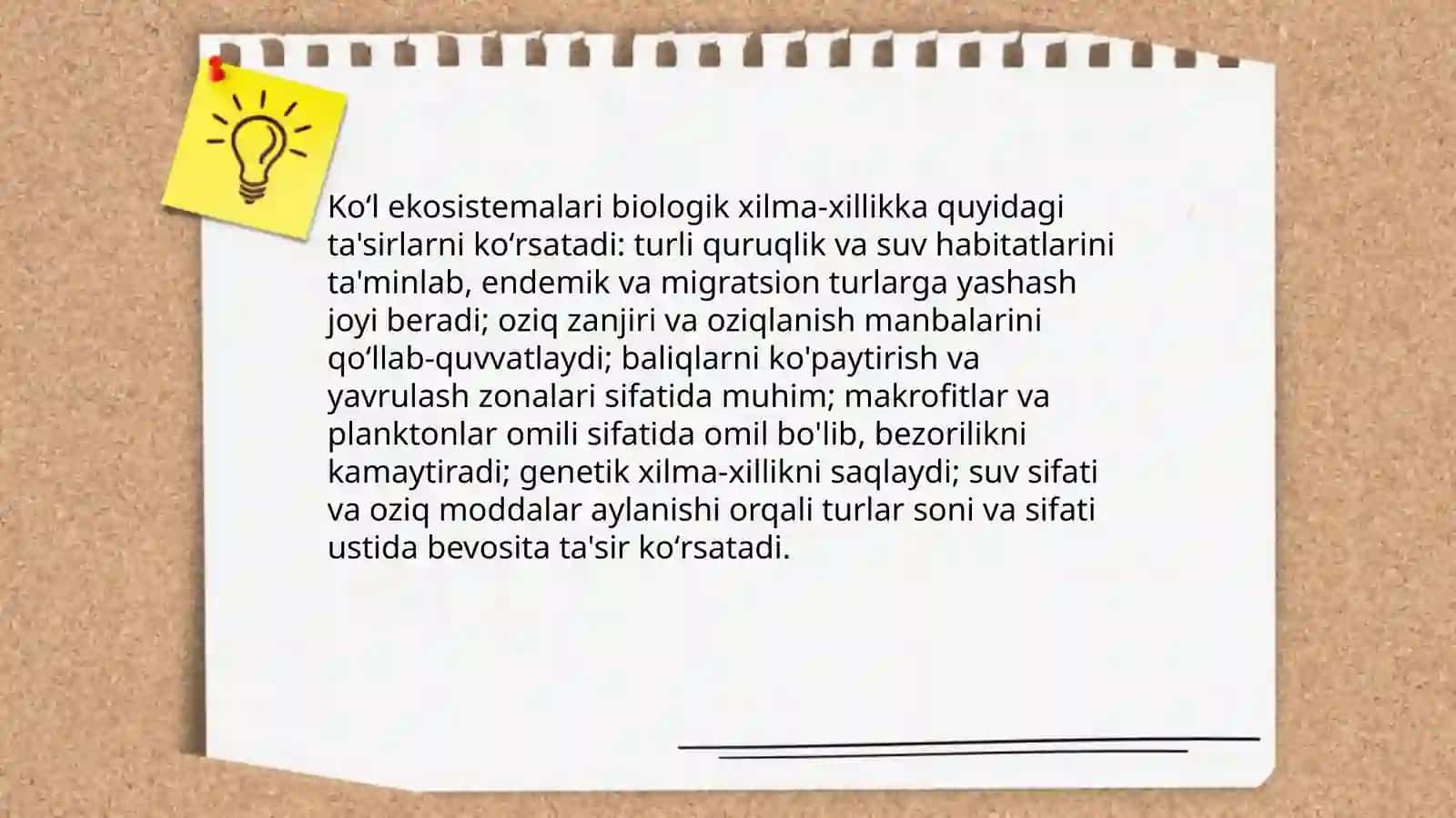 Koʻllarning muhitga tasiri 4