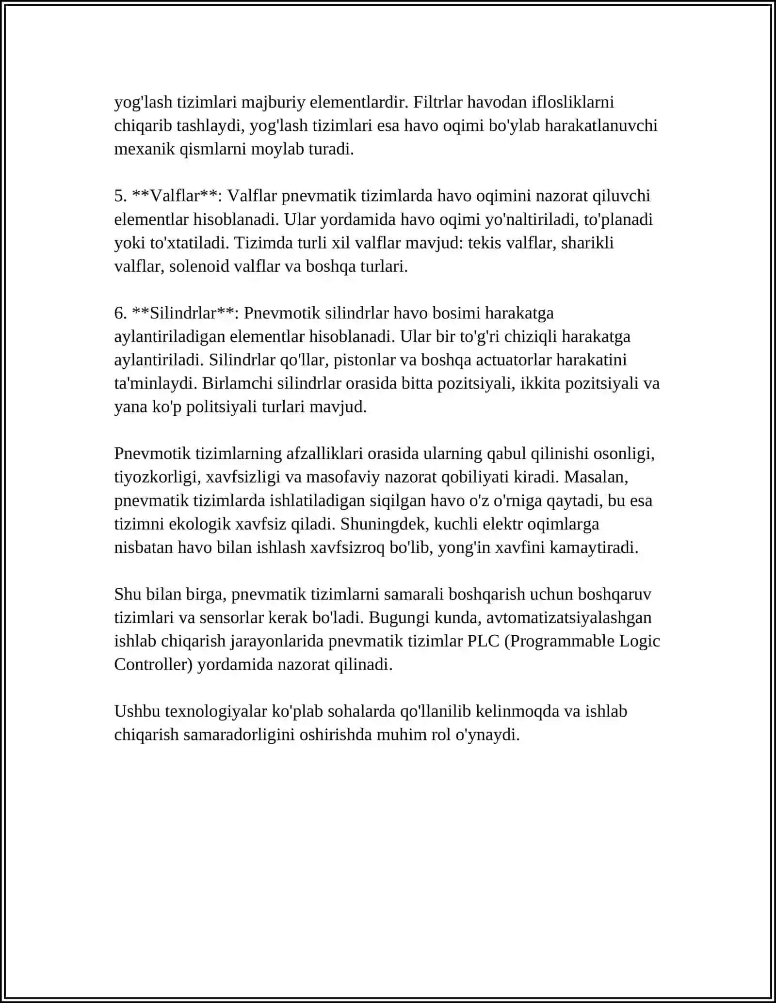 SANOAT ROBOTLARINI PNЕVMATIK UZATMALARI 4