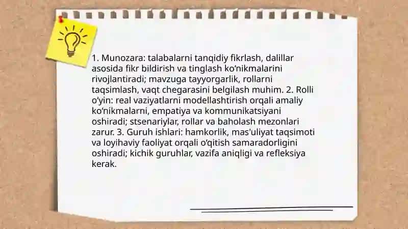 Interfaol metodlar va ularni qo‘llash mahorati 4
