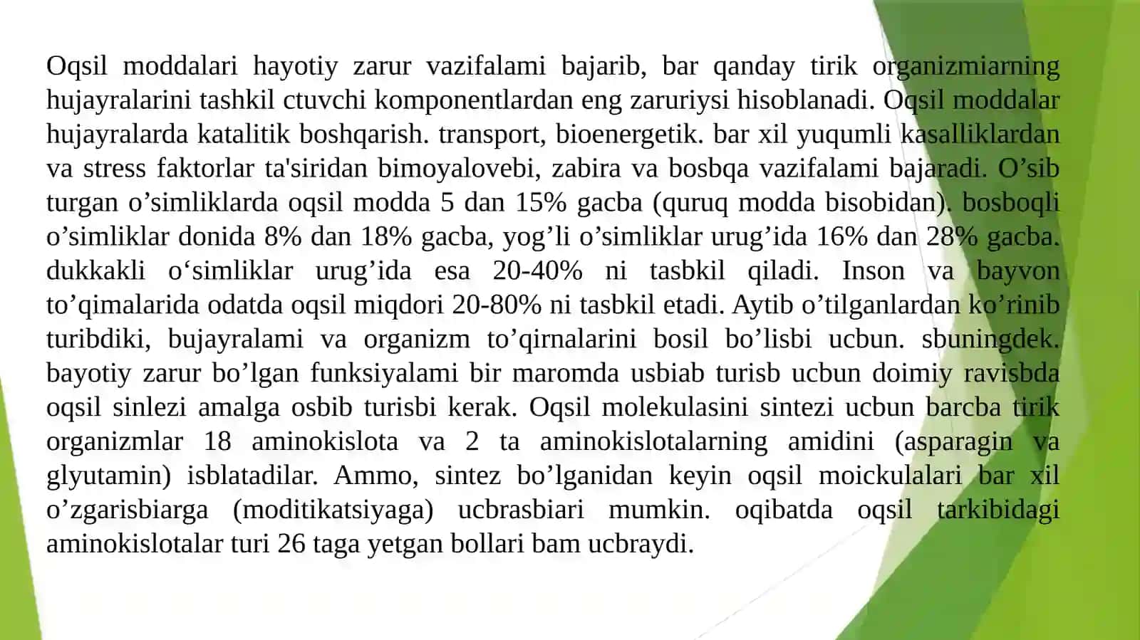 Oqsillarning Olinishi 4