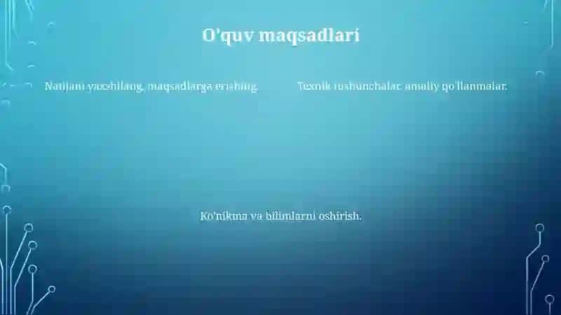 Talim mazmuni 4