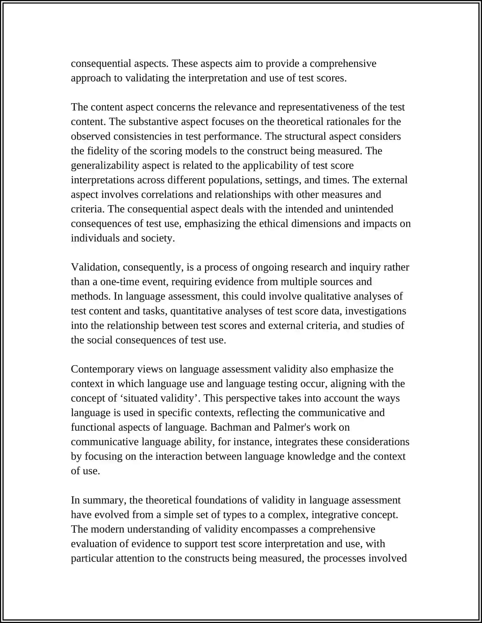 VALIDITY IN LANGUAGE ASSESSMENT 4