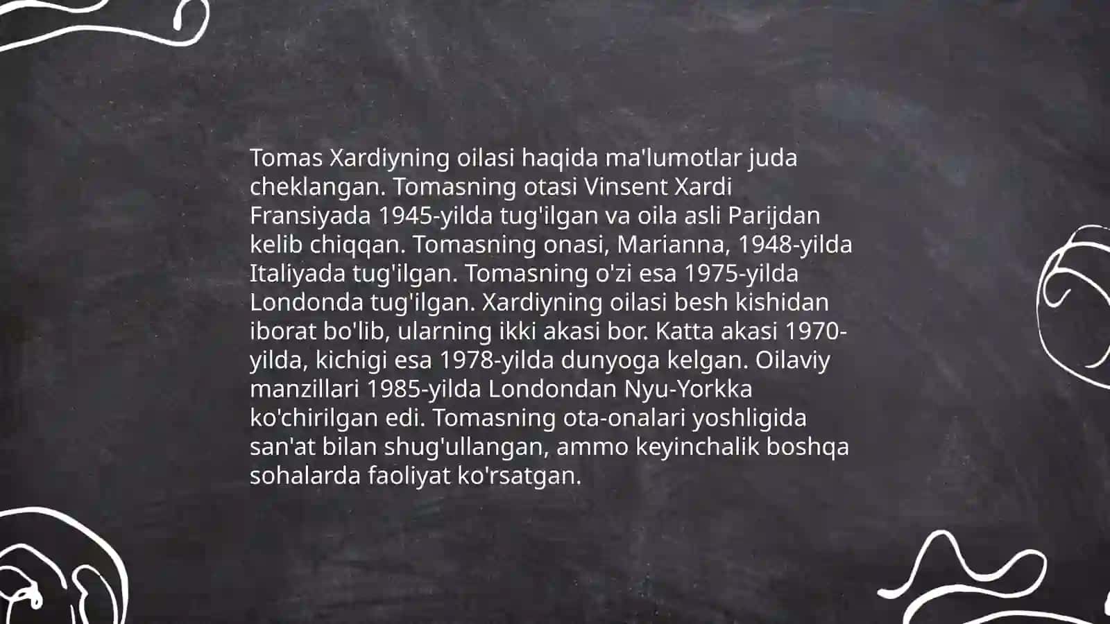 Tomas Xardiyning hayoti va ijodi 4
