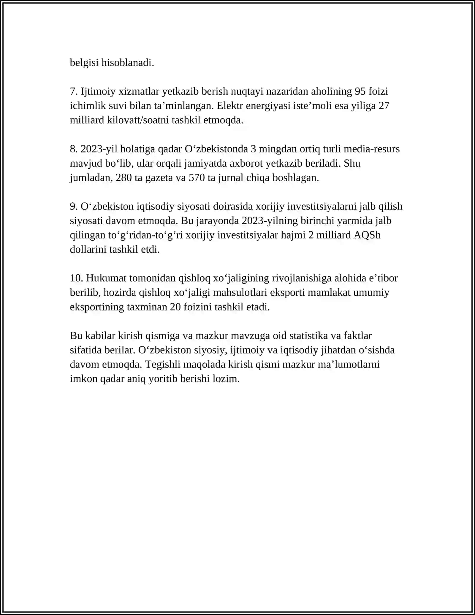 SHU MAVZULARNI YONIDAGI TOPSHIRIQLARINI BAJARISH KERAK 4