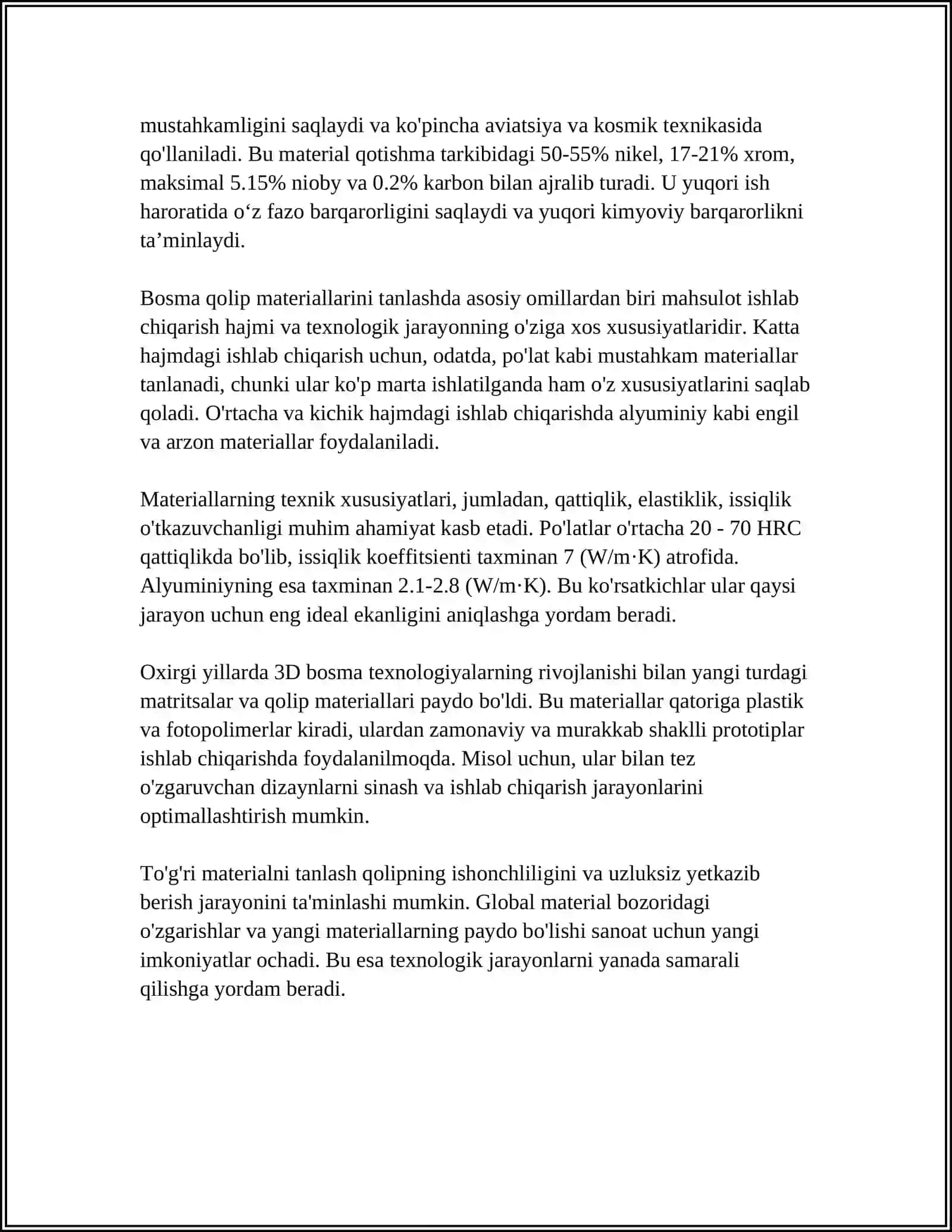 Bosma qolip materiallari 4