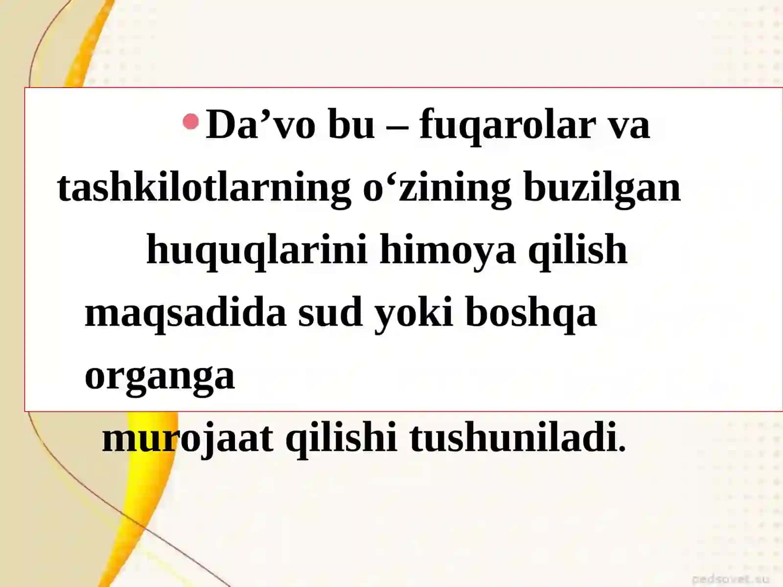 Fuqarolik protsessi daisbotlash va dalillar 4