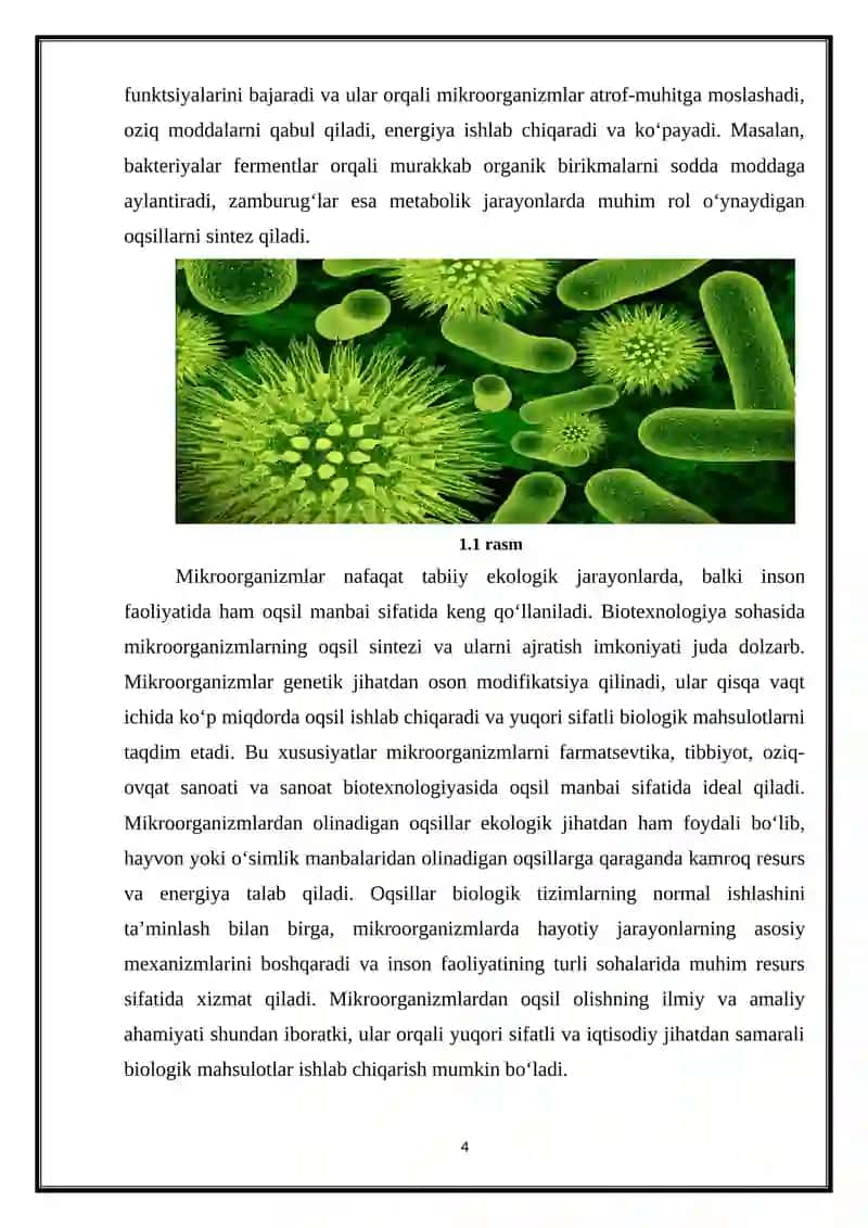Mikroorganizmlardan oqsil ajratib olish 4