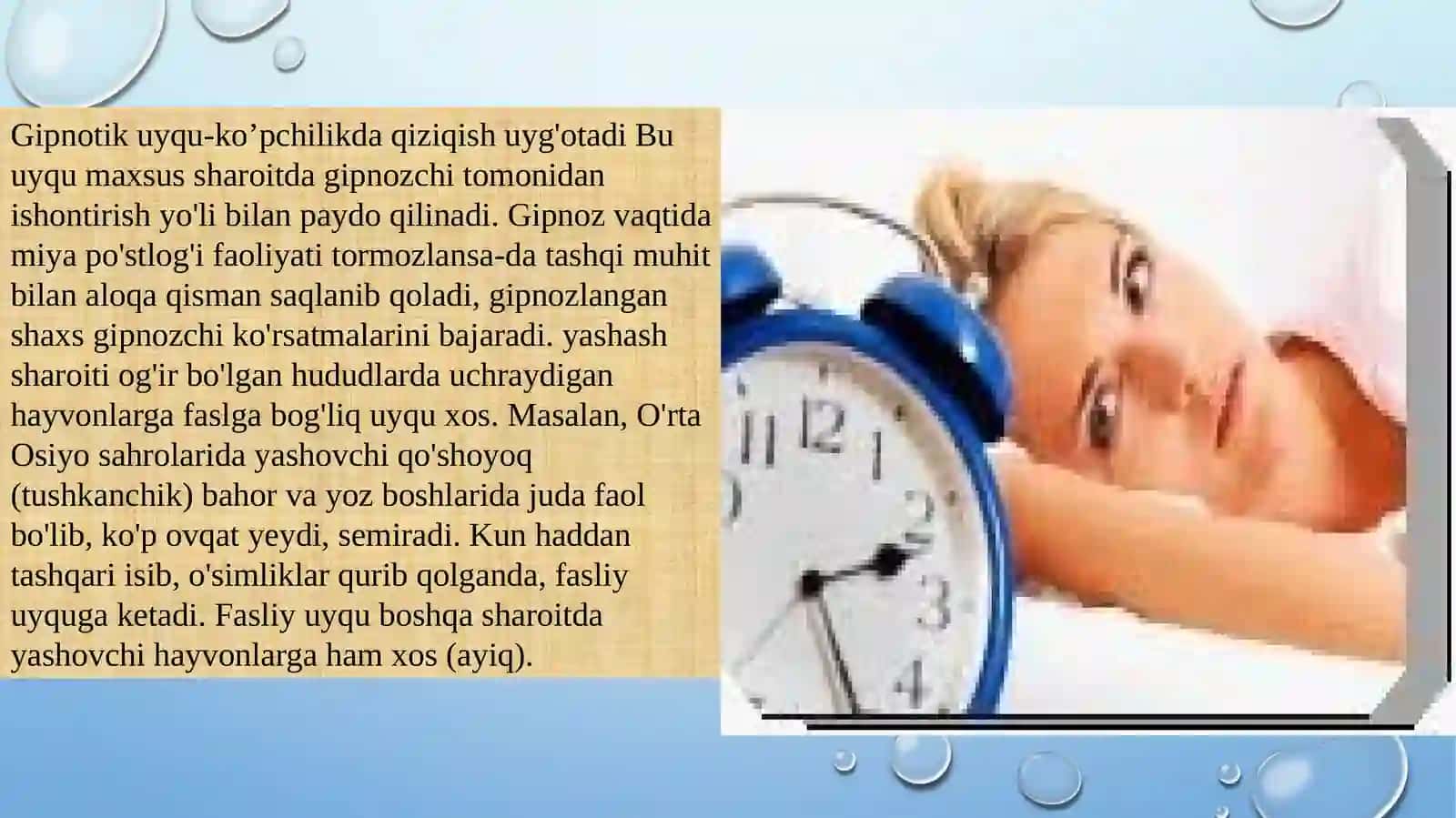 Uyqu, tushko’rish,gipnoz 4