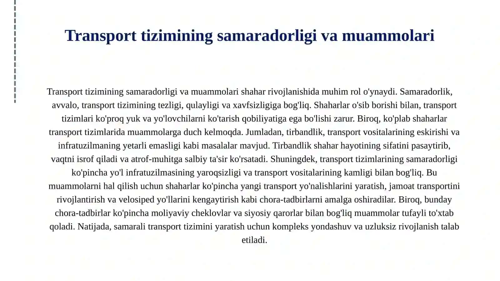 Shahar transport tizimi 4