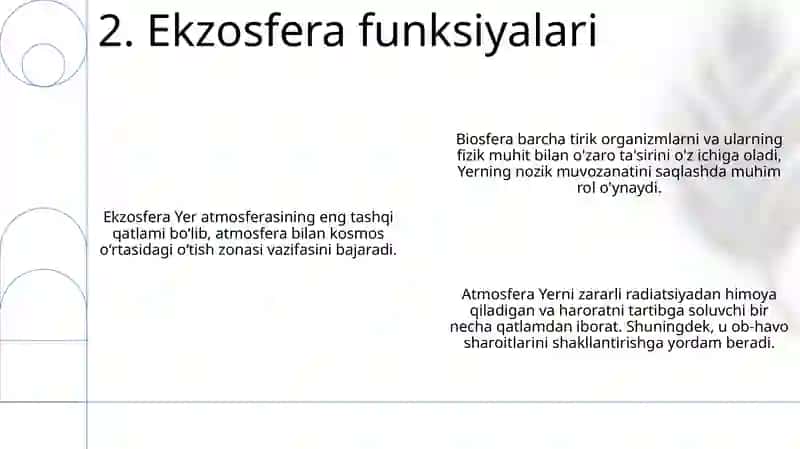 Atmosfera va Biosferaning asosiy funksiyalari va tarkibi 4