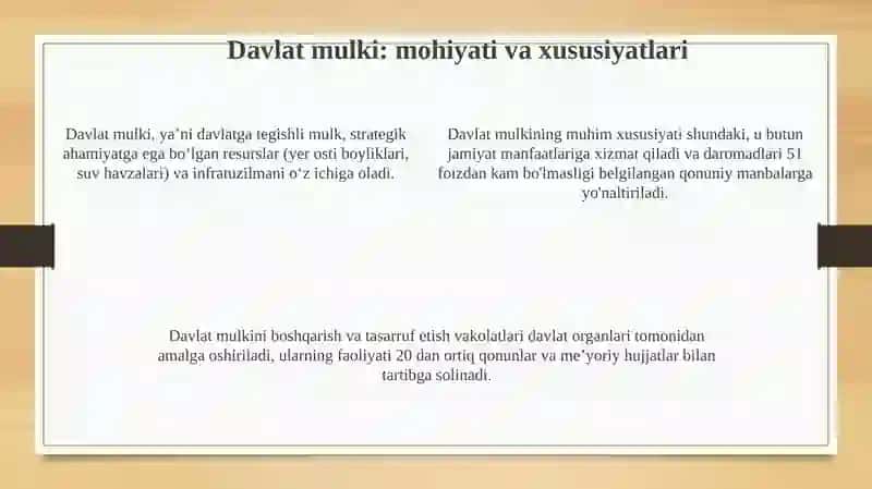 Mulkchilikning turlari 4