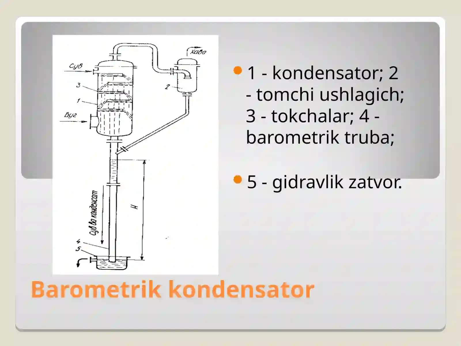 Конденсациялаш.Конденсаторлар турлари 4