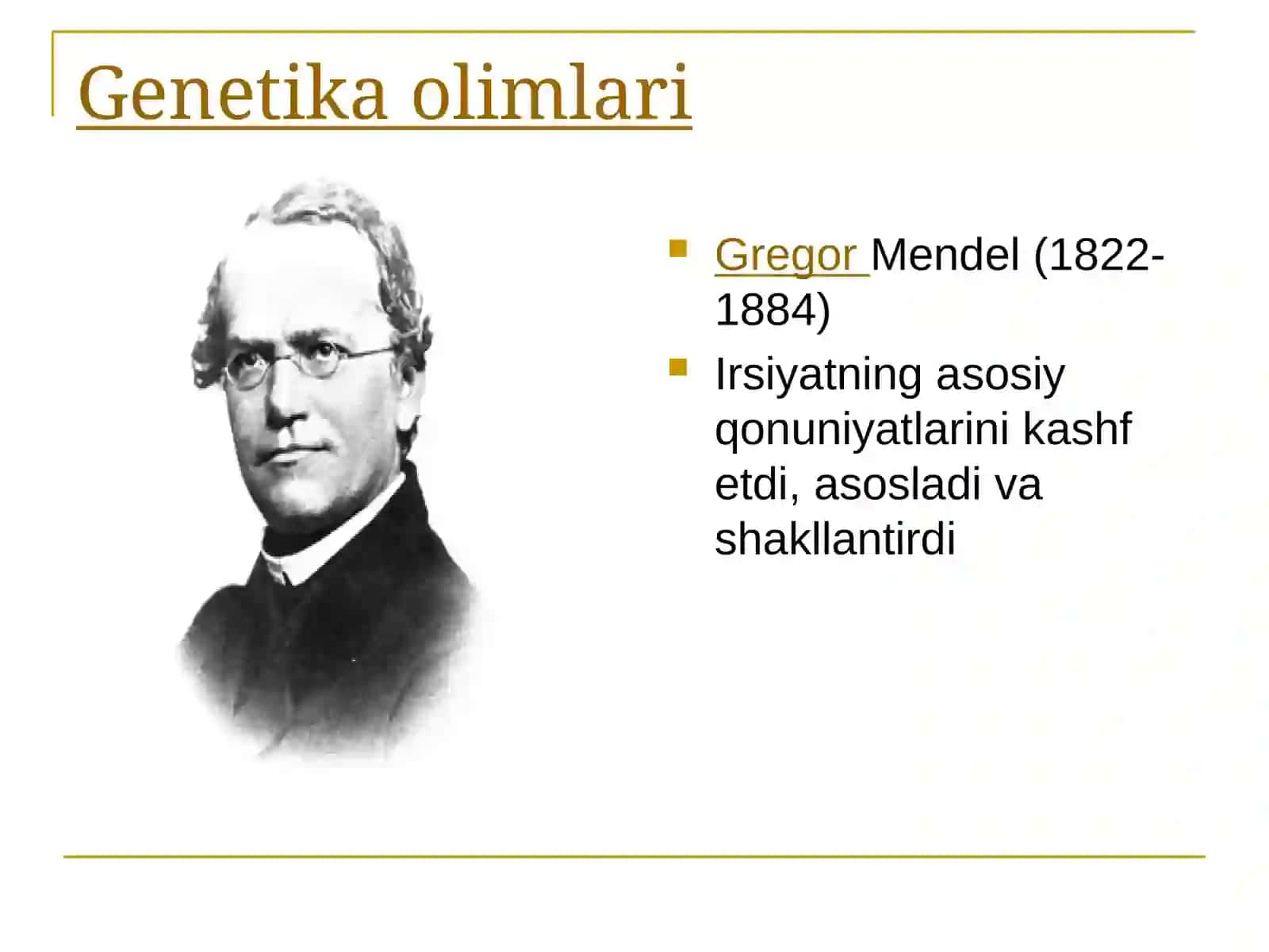 GENETIKANING ASOSIY QONUNLARI 4