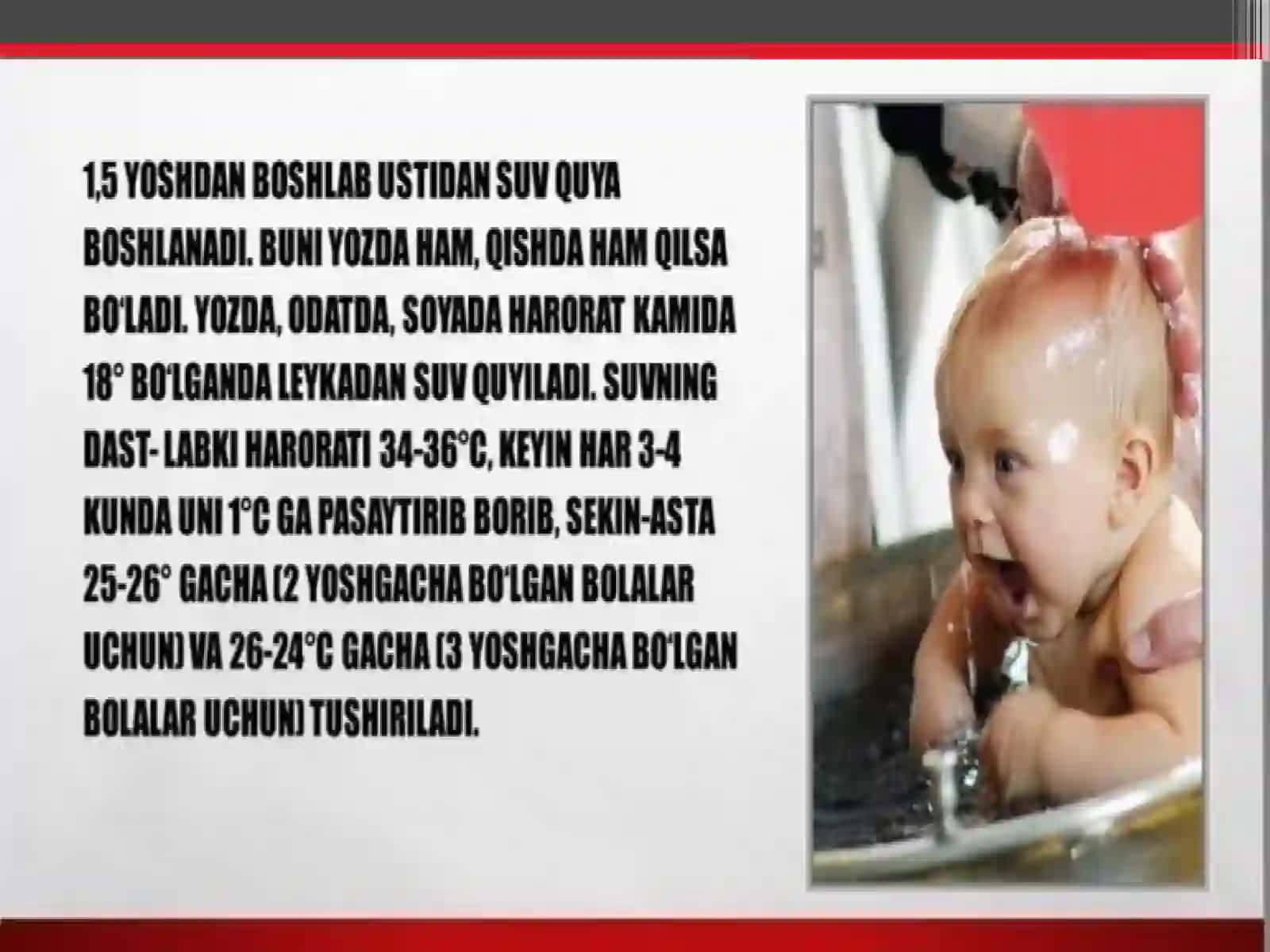 Sog`lom bolalarni chiniqtirish usullari 4