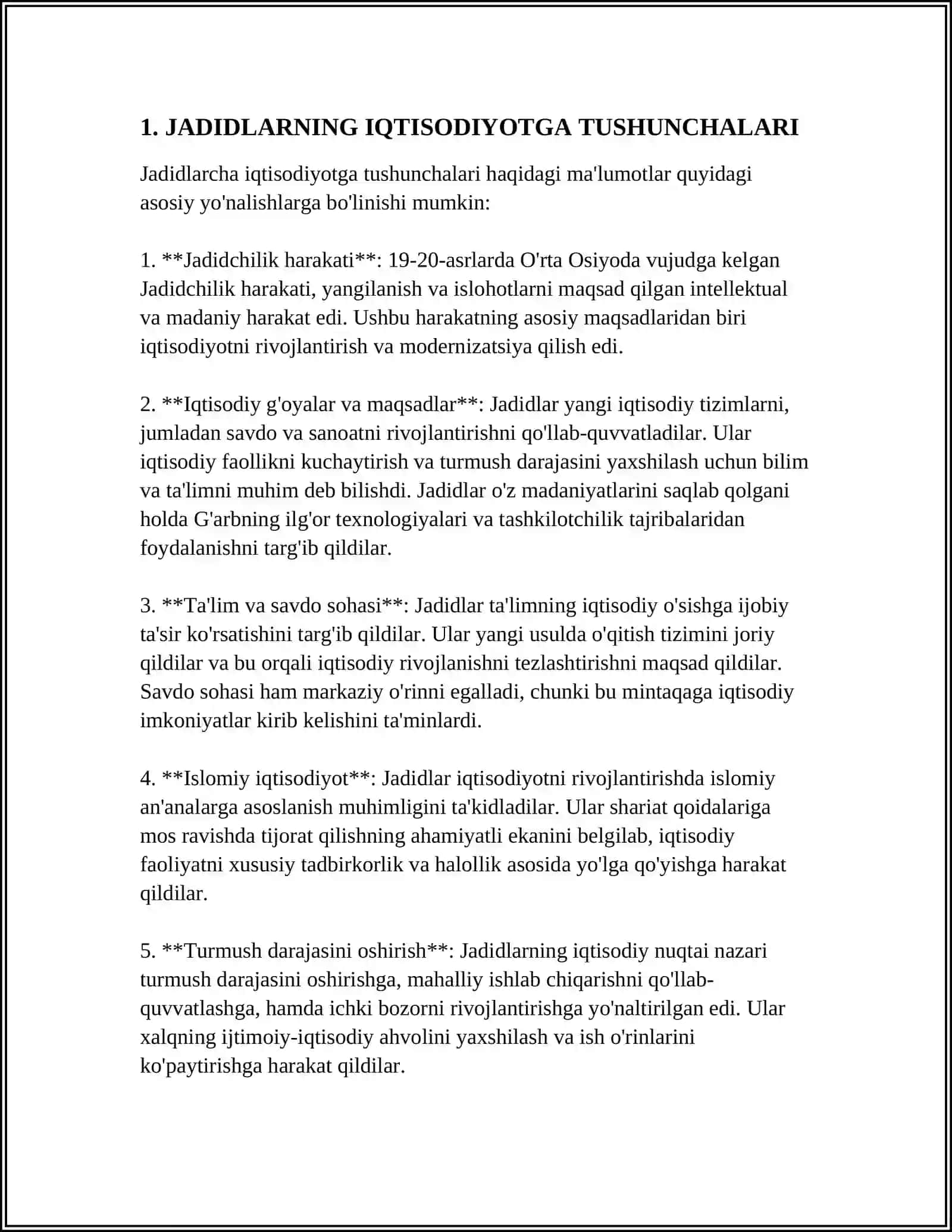 JADIDLARNING IQTISODIYOTGA QO'SHGAN KATTA HISSASI 4