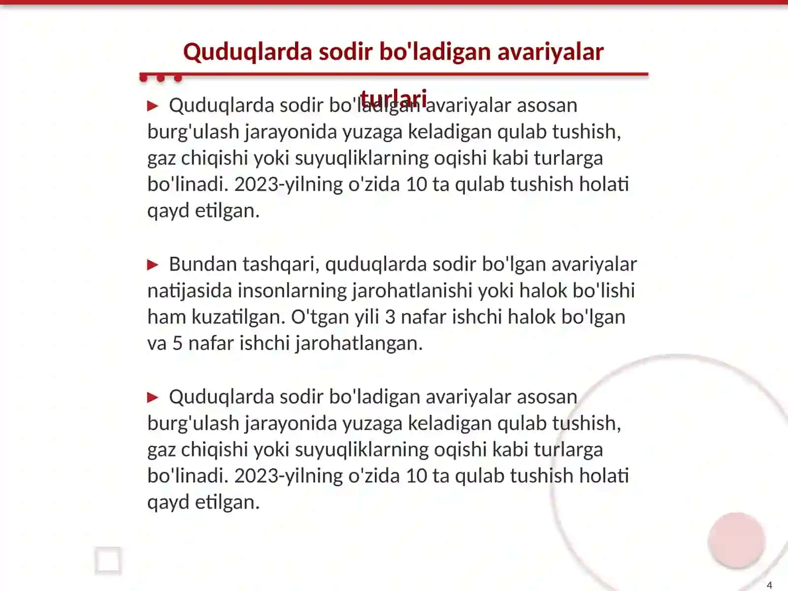 Avariya asoratlar 4