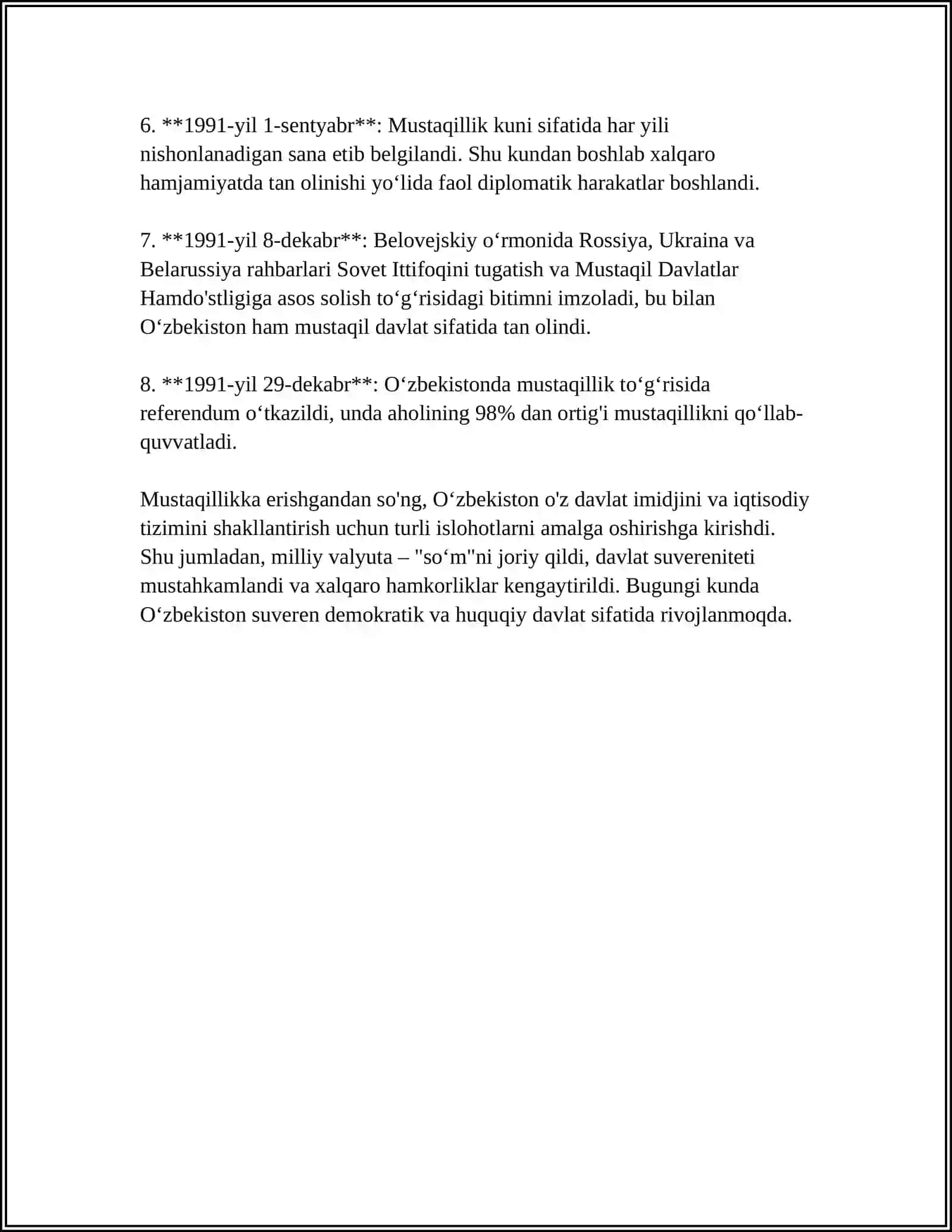 OʻZBEKISTONDA ENG YANGI TARIX 4