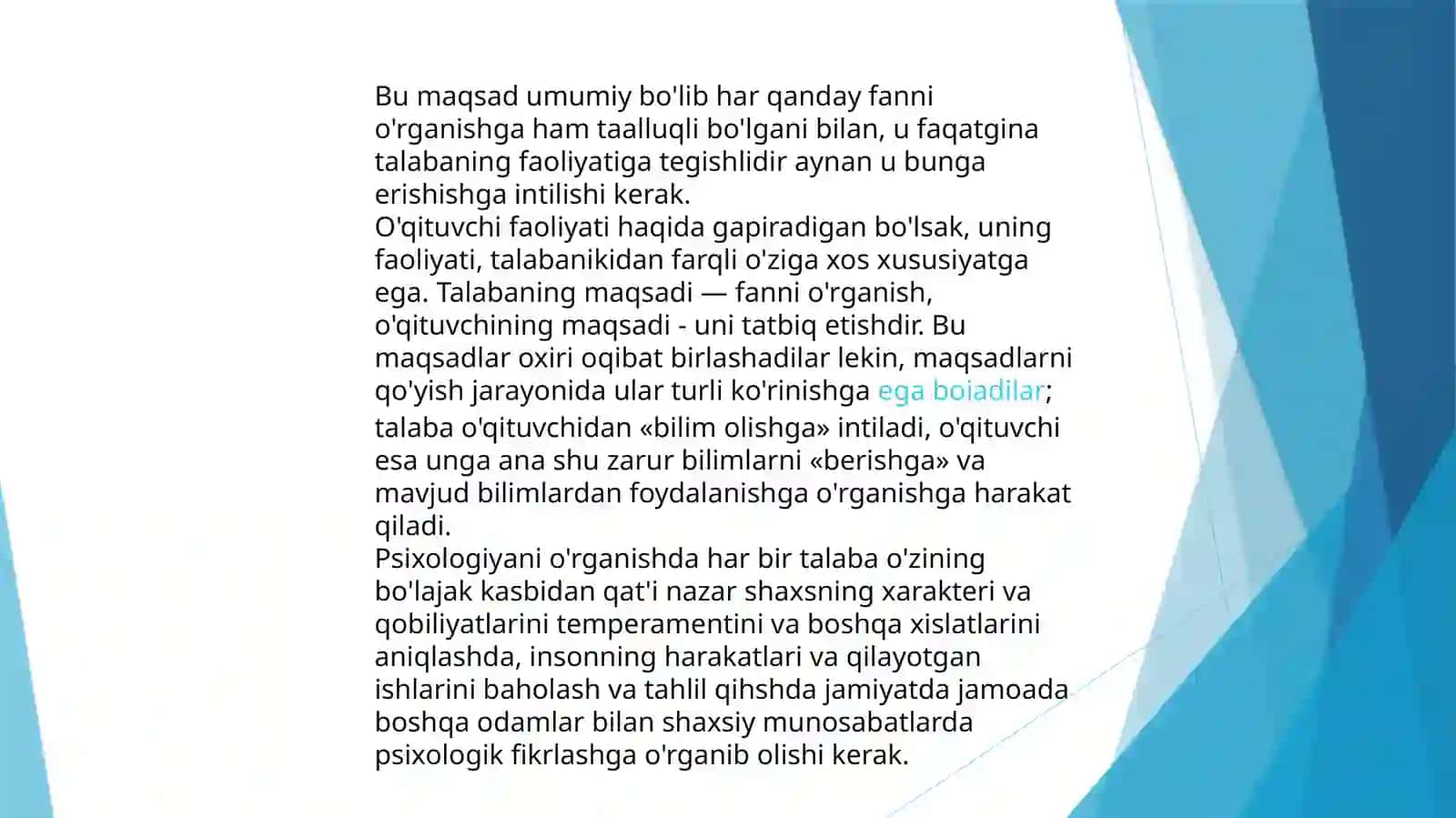 Rivojlanish Psixologiyasi 4