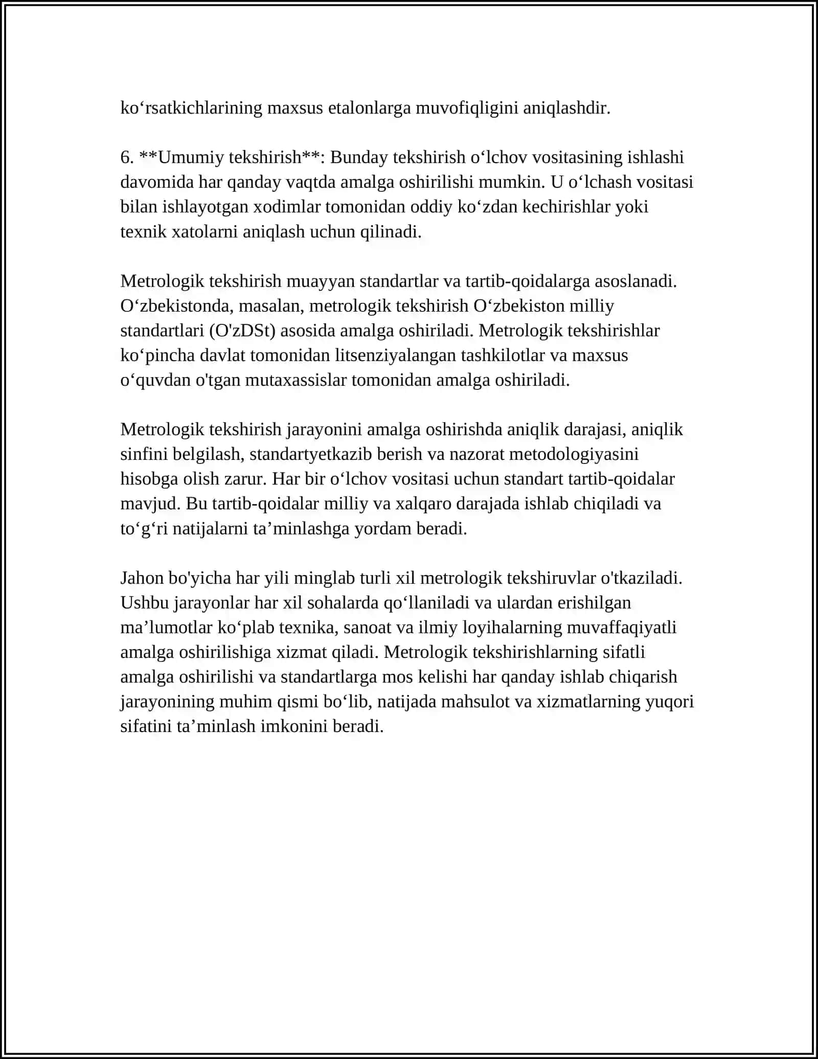 METROLOGIK TEKSHIRUV VA NAZORAT 4