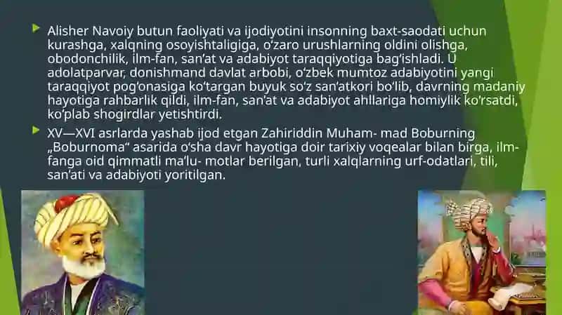 Uyg’onish davribolalar adabiyoti 4