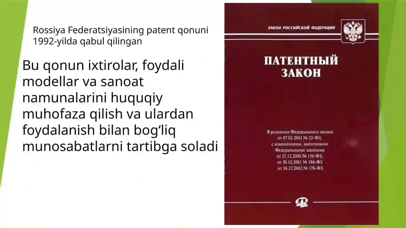 Rossiyada patenttizimi 4