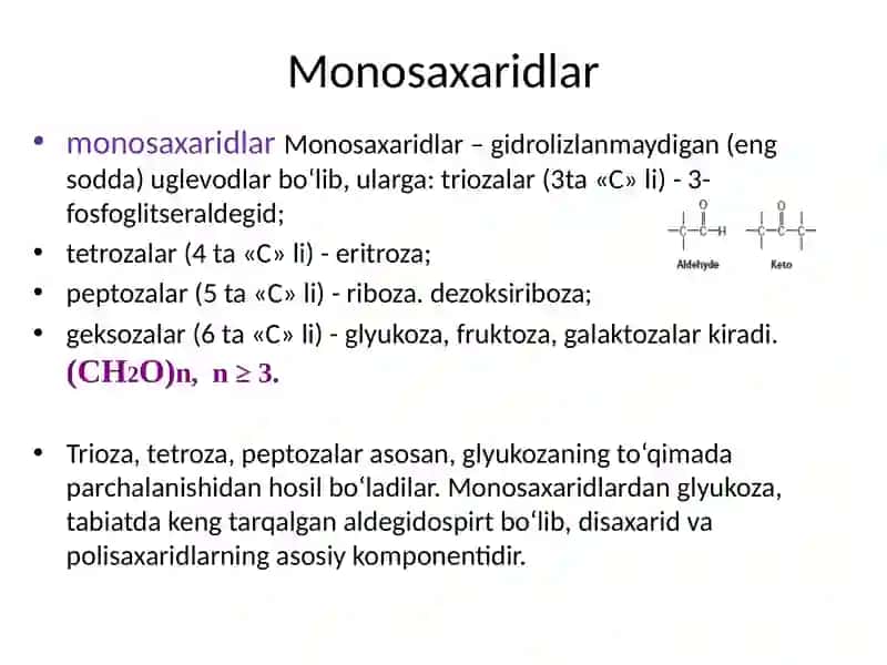 Uglevodlar, karbonsuvlar hazmlanishi 4