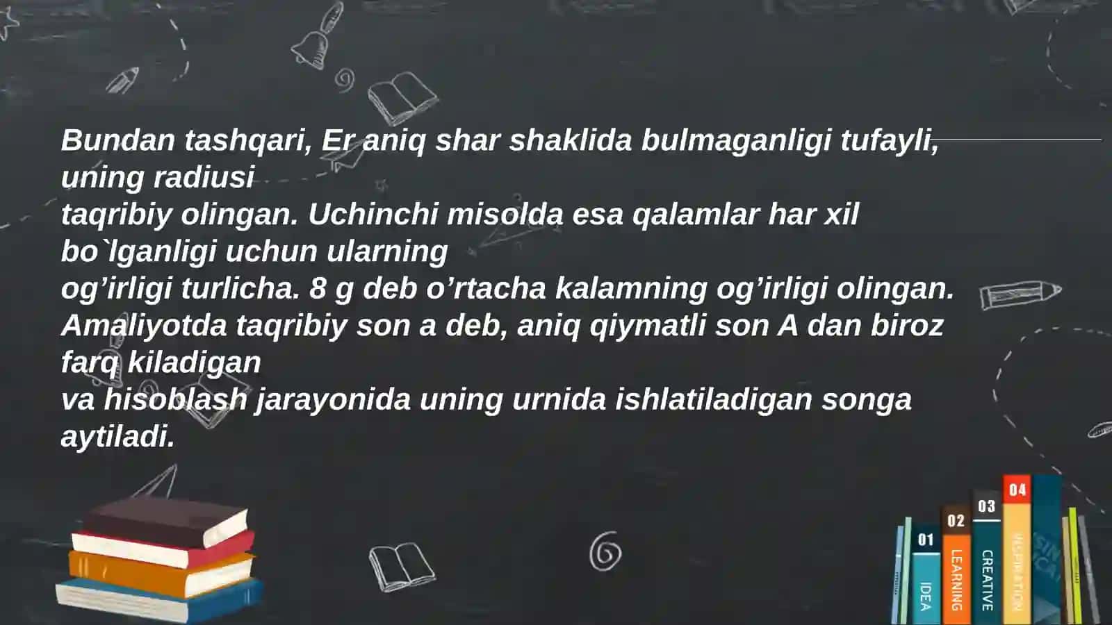 Sonlarni xisoblash usullari 4