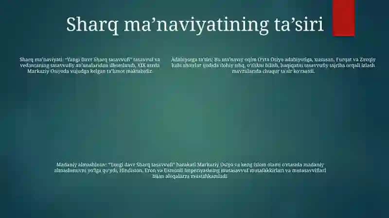 Yangi Davr Sharq Tasavvufi 4