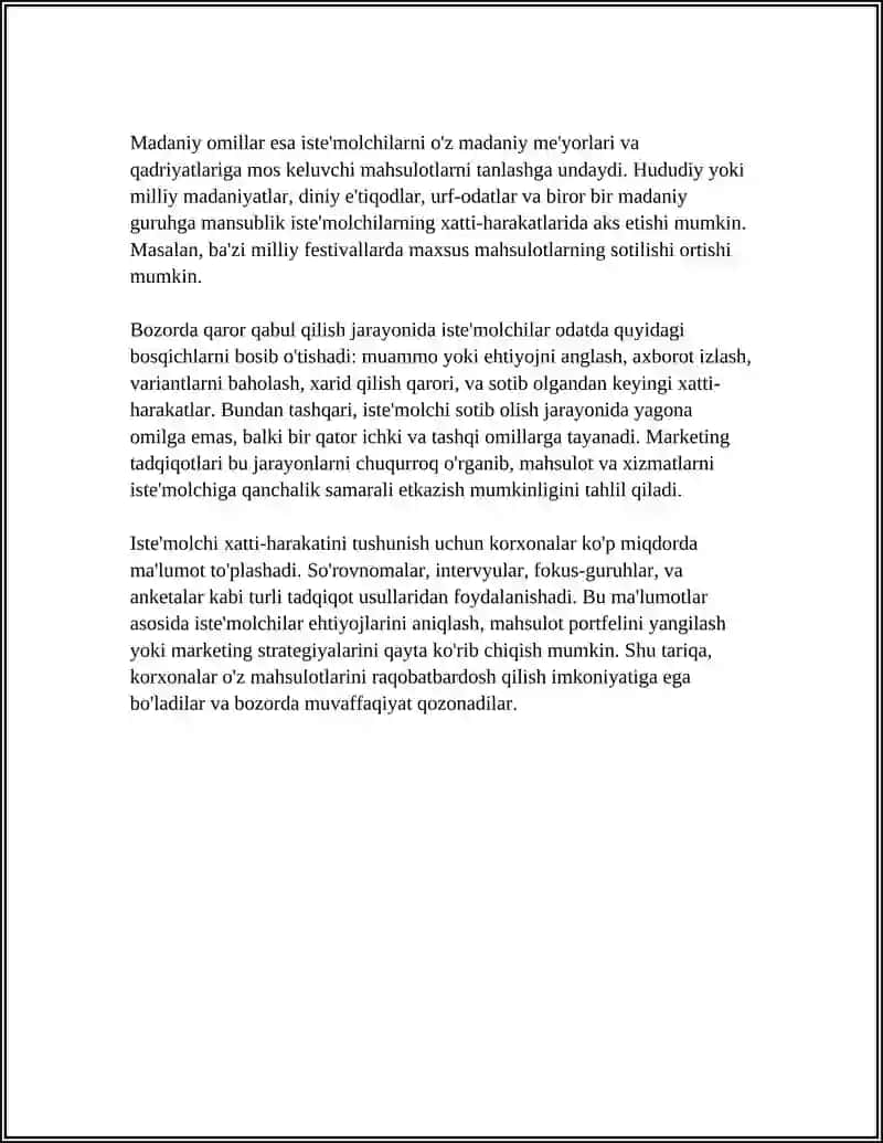 MARKETING TADQIQOTLARI 4