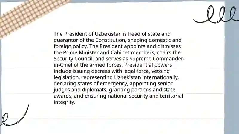 The political system of the Republic of Uzbekistan 4