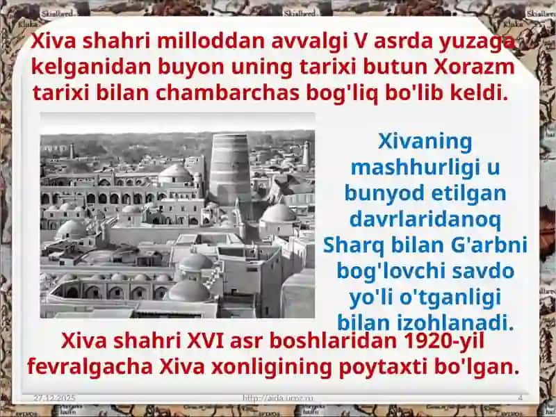 Xivaxonligining iqtisodiy va madaniy hayoti 4