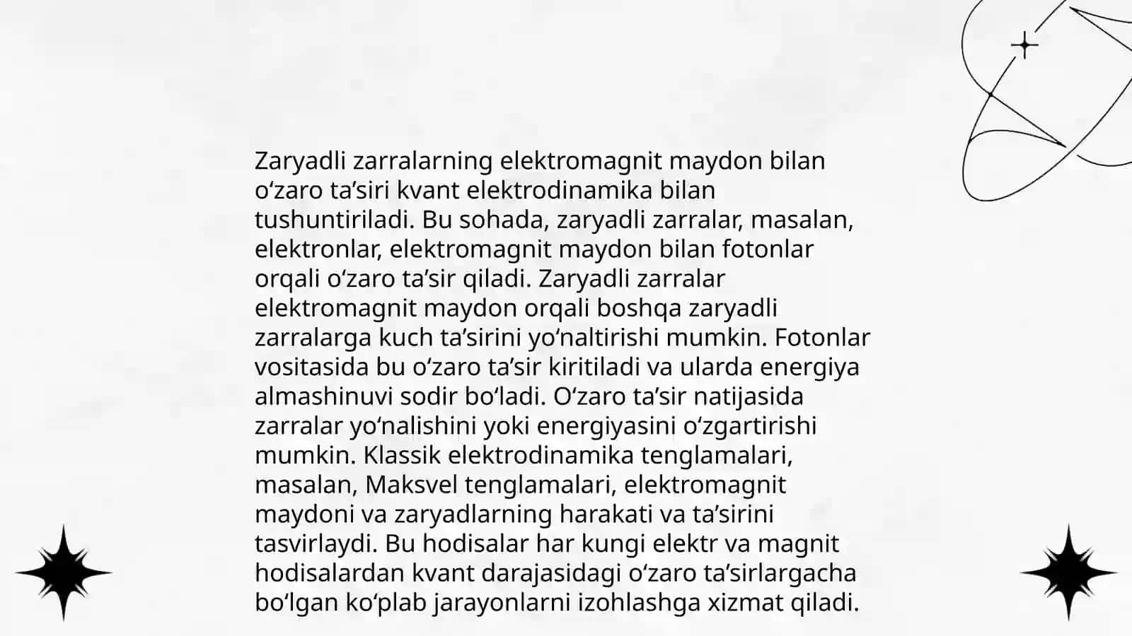 Elektromagnit maydonning zaryadli zarralarga taʼsiri 4