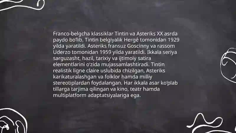 Fransuz tilidagi bande dessinée tarixi 4