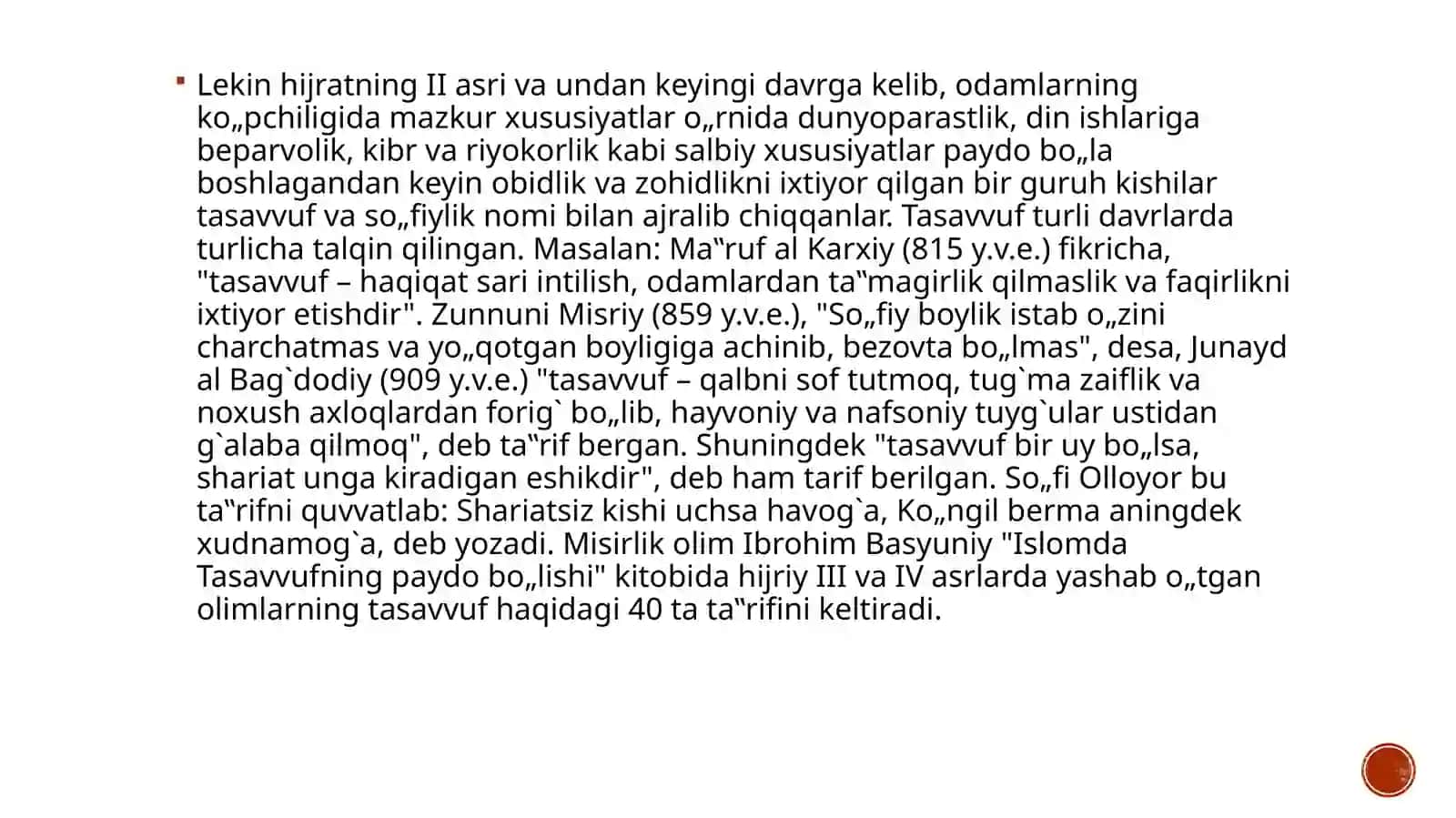 Tasavvufning Kelib Chiqishi, Mazmuni va Rivoji 4