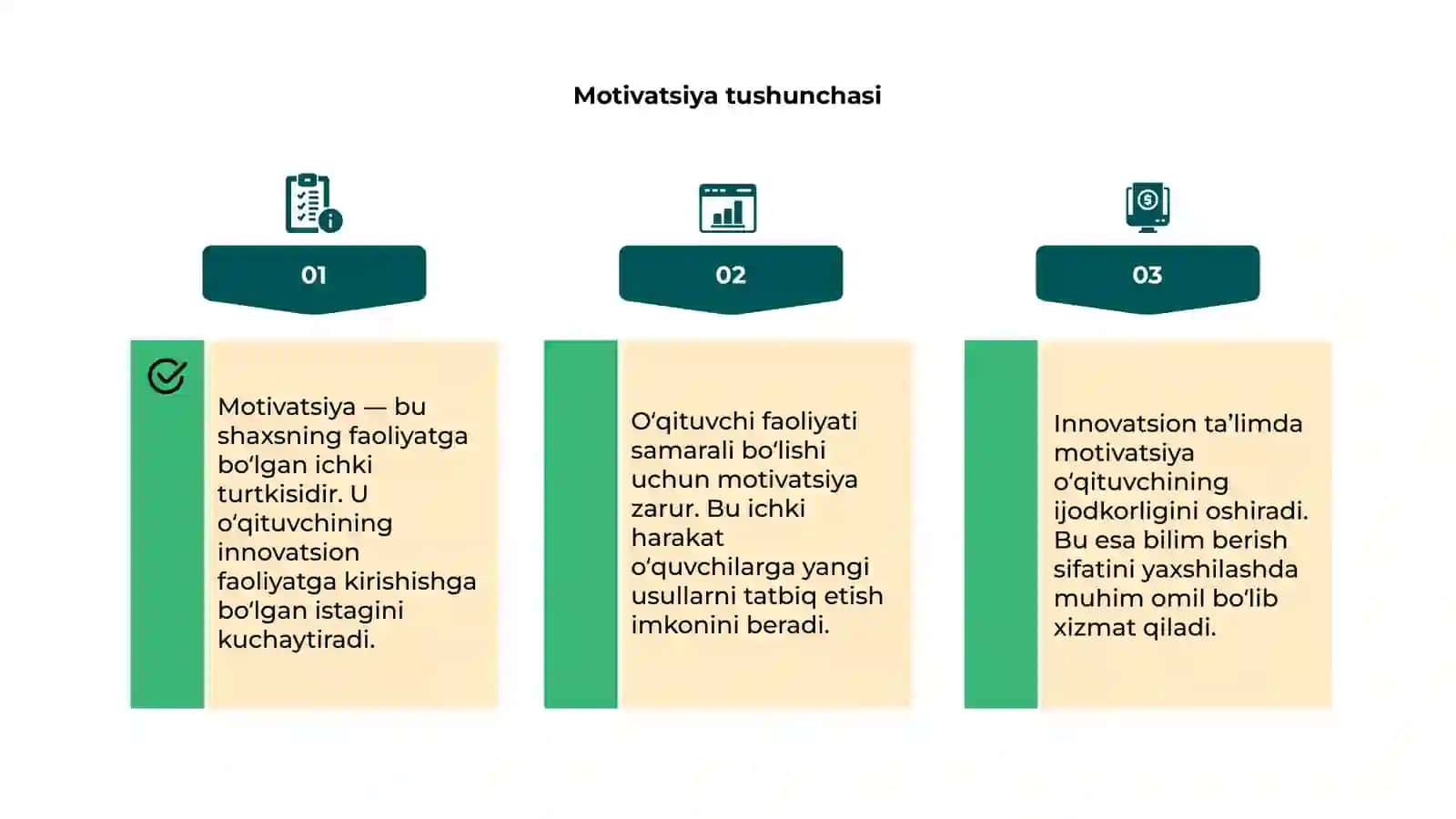 Innovatsion faoliyatda motivatsiyaning o‘rni 4