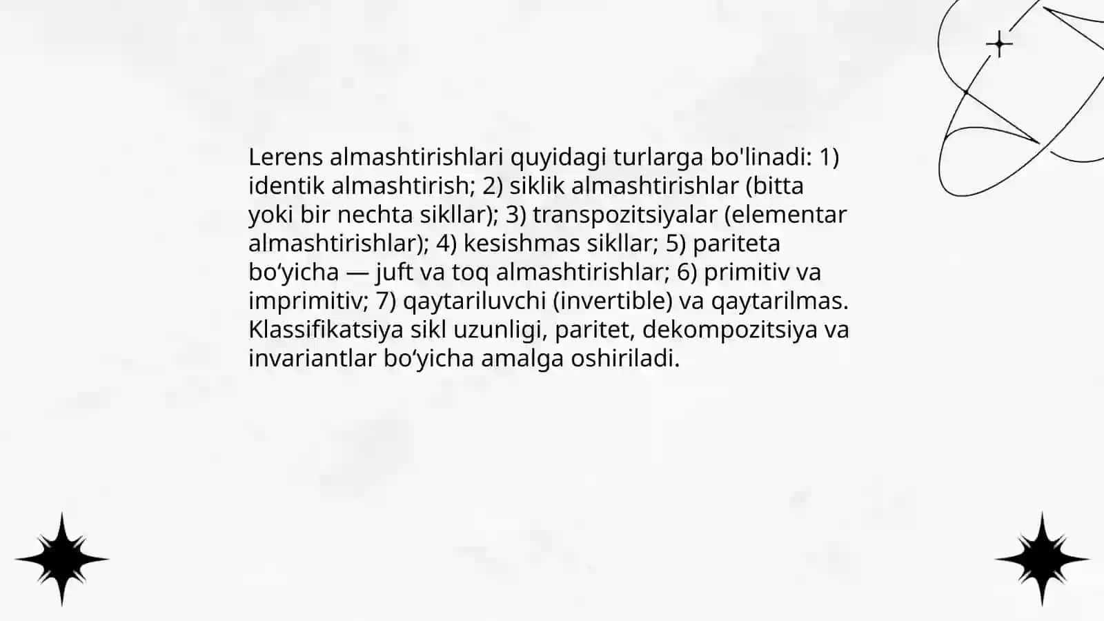 Lerens almashtirishlari va undan chiqadigan xulosalar 4